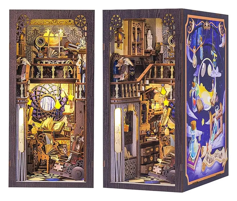 🧪 LAB | SU ORDINAZIONE Book Nook Nebula Common Room 23 x 11 cm