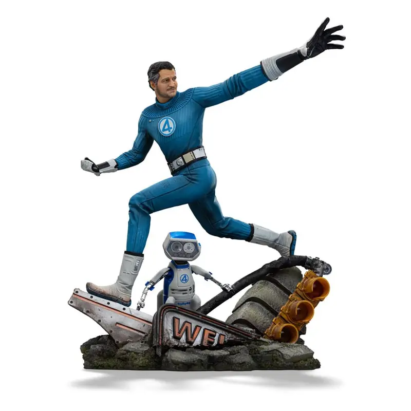 🧪 LAB | SU ORDINAZIONE Fantastic Four Art Scale Statue 1/10 Mr. Fantastic and H.E.R.B.I.E 26 cm