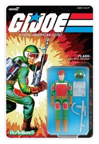 🧪 LAB | SU ORDINAZIONE GI Joe ReAction+ Action Figure Wave 07 Flash (Comic) 10 cm