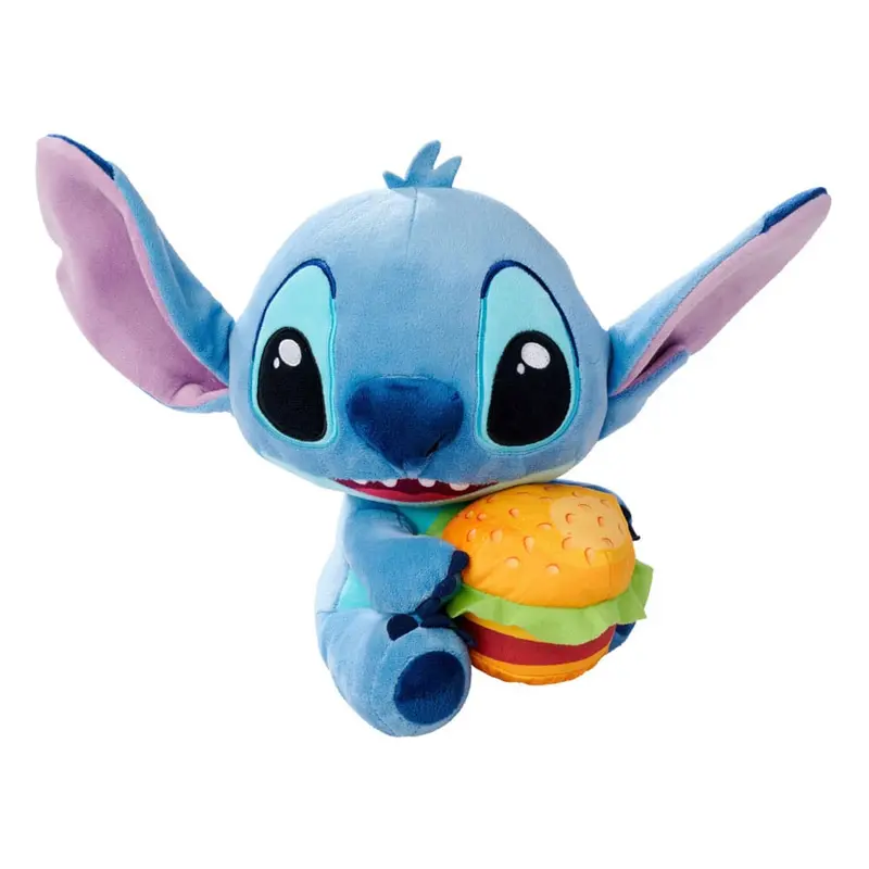 🧪 LAB | SU ORDINAZIONE Lilo & Stitch Plush Figure Stitch with Burger 25 cm