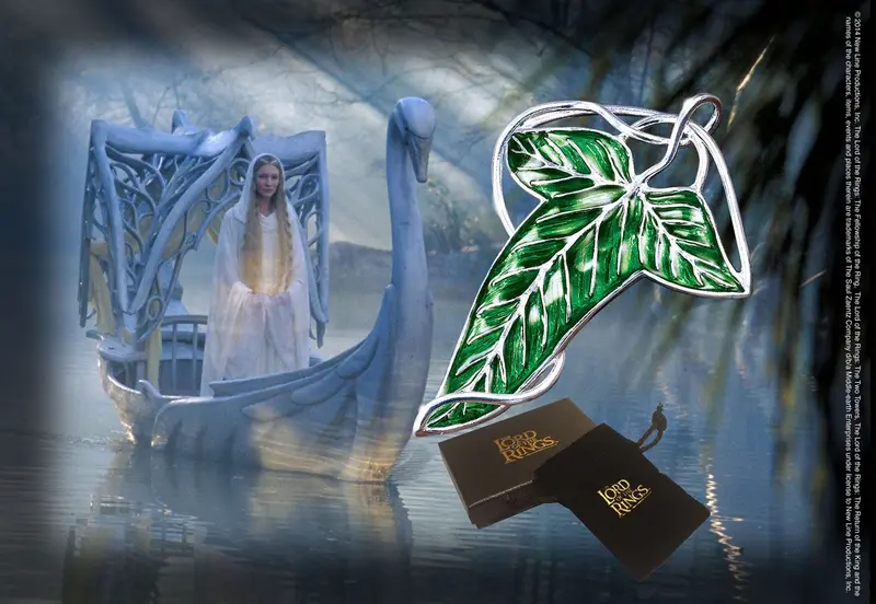 🧪 LAB | SU ORDINAZIONE Lord of the Rings Brooch Elven Leaf Brooch (silver plated)