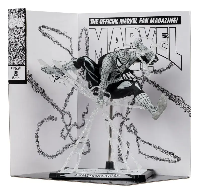 🧪 LAB | SU ORDINAZIONE Marvel PVC Statue 1/10 Spider-Man (Marvel Age #90) (Line Art) 18 cm