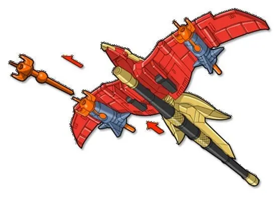 🧪 LAB | SU ORDINAZIONE Mighty Morphin Power Rangers Thunderzord Action Figure Firebird