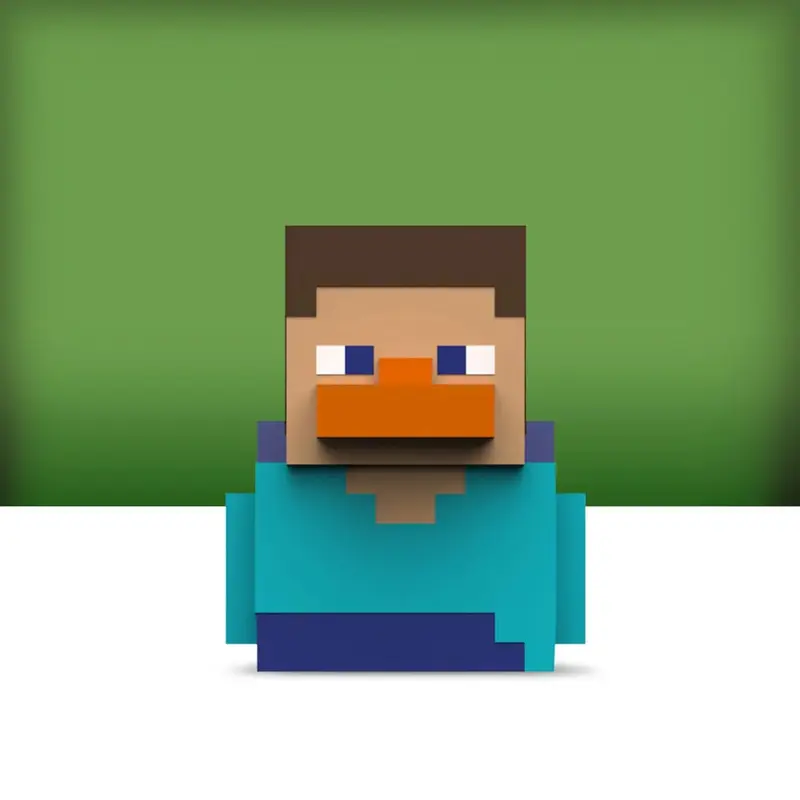 🧪 LAB | SU ORDINAZIONE Minecraft Tubbz Mini PVC Figure Steve 5 cm