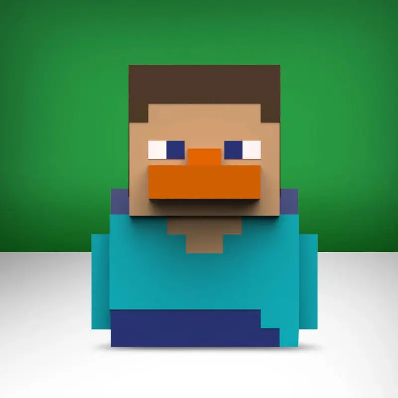 🧪 LAB | SU ORDINAZIONE Minecraft Tubbz PVC Figure Steve 1st Edition 10 cm