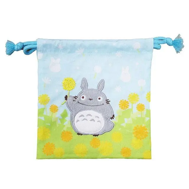 🧪 LAB | SU ORDINAZIONE My Neighbor Totoro Laundry Storage Bag Totoro with Flowers 20 x 19 cm