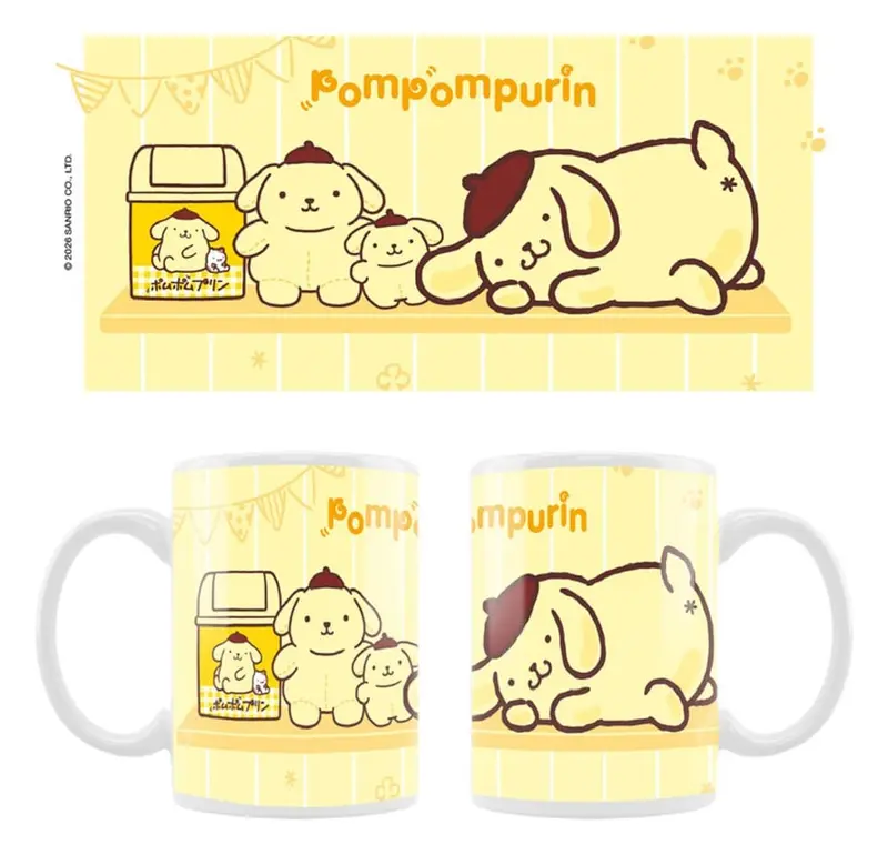 🧪 LAB | SU ORDINAZIONE Sanrio Mug Pompompurin Squishy Cute Purin 02