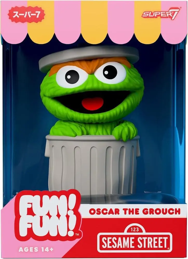 🧪 LAB | SU ORDINAZIONE Sesame Street Fun! Fun! Soft Vinyl Figur Wave 01 - Oscar the Grouch 18 cm