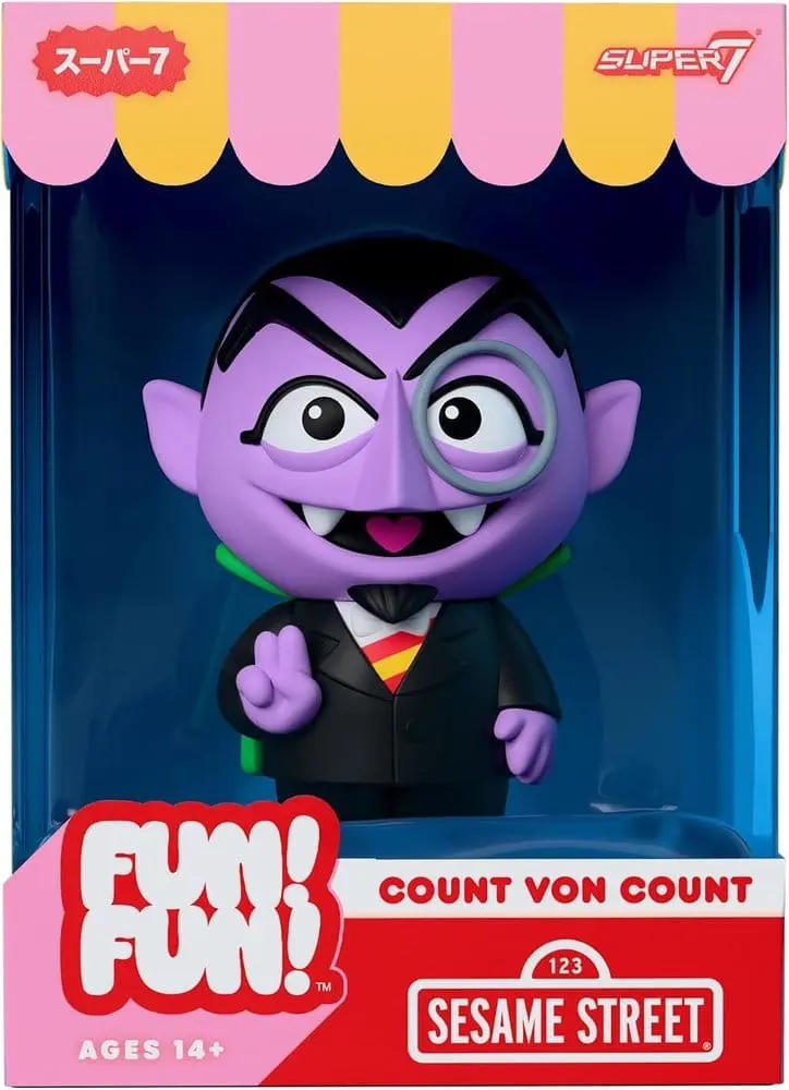 🧪 LAB | SU ORDINAZIONE Sesame Street Fun! Fun! Vinyl Figure Wave 01 - Count von Count 18 cm