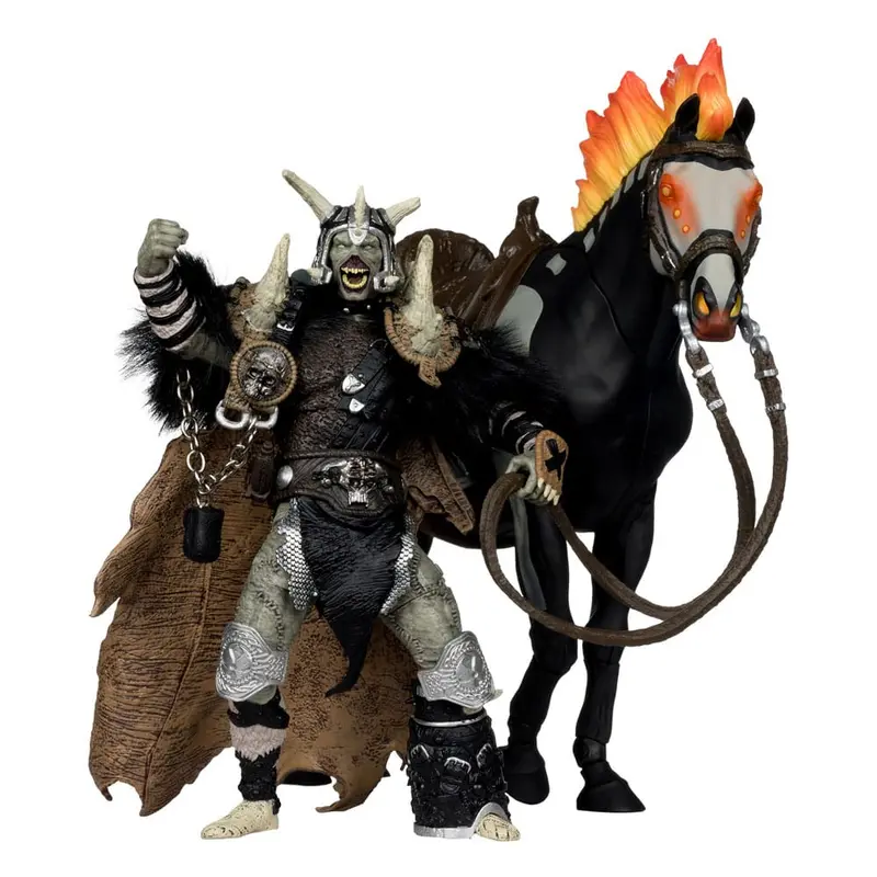 🧪 LAB | SU ORDINAZIONE Spawn Action Figure Bloodaxe with Horse (Spawn