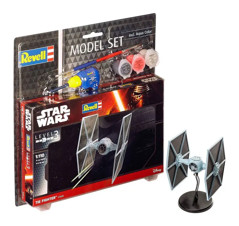 🧪 LAB | SU ORDINAZIONE Star Wars Model Kit 1/110 Model Set TIE Fighter 9 cm