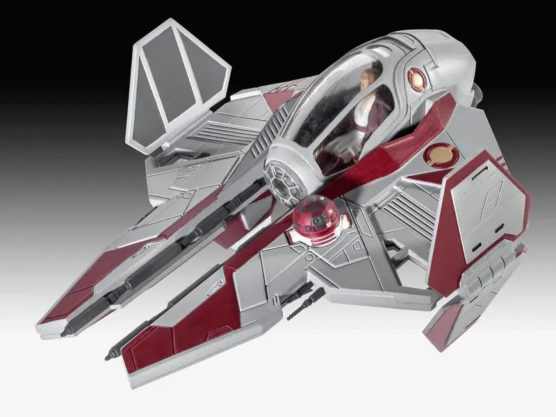 🧪 LAB | SU ORDINAZIONE Star Wars Starter Kit Model Kit Obi-Wan's Starfighter 10 cm