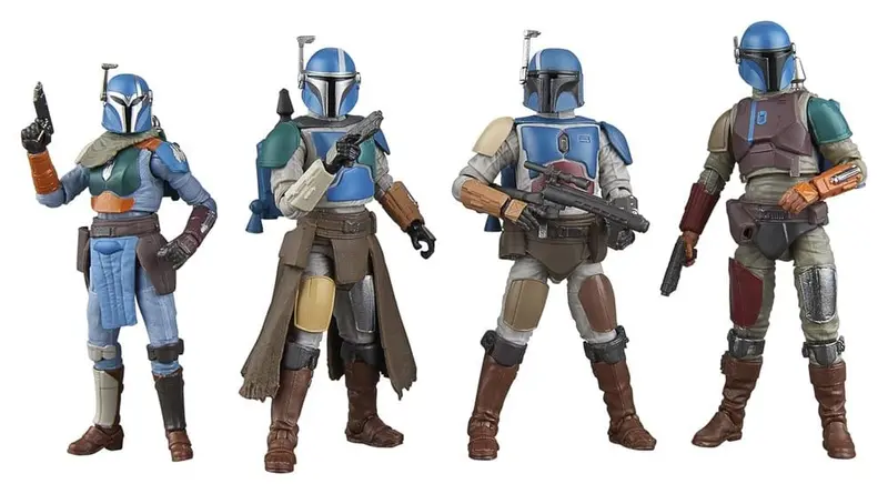 🧪 LAB | SU ORDINAZIONE Star Wars The Mandalorian Vintage Collection Action Figure 4-Pack Mandalorian Shriek-Hawk 10 cm