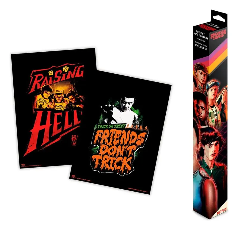 🧪 LAB | SU ORDINAZIONE Stranger Things Mini Poster Set of 2