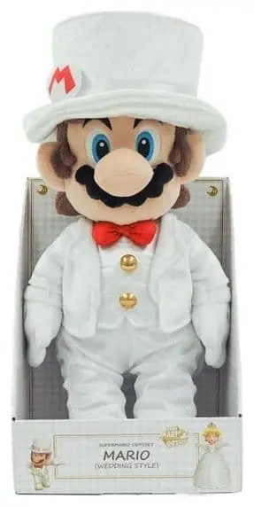 🧪 LAB | SU ORDINAZIONE Super Mario Plush Figure Mario Wedding 39 cm
