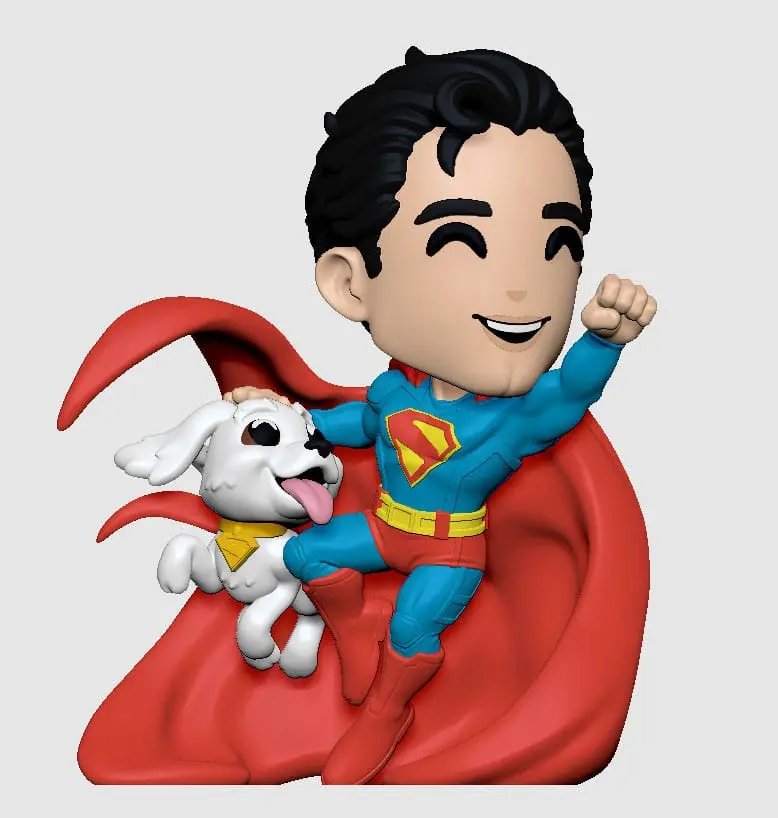 🧪 LAB | SU ORDINAZIONE Superman 2025 Vinyl Figure Superman & Krypto 13 cm