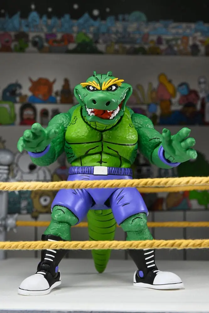 🧪 LAB | SU ORDINAZIONE Teenage Mutant Ninja Turtles (Archie Comics) Action Figure Stump Wrestling Leatherhead 18 cm