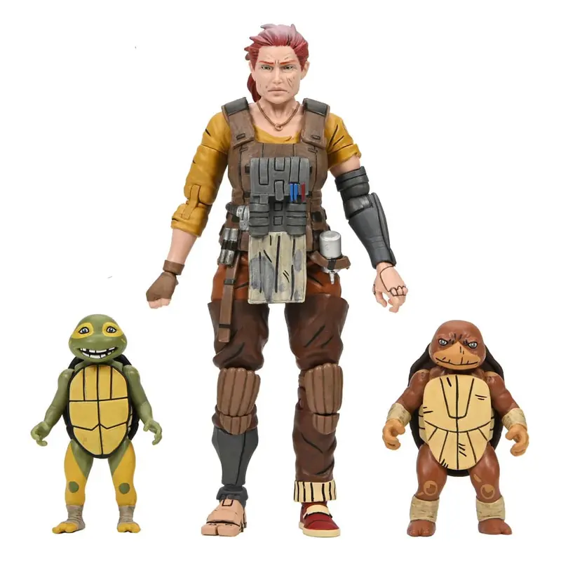 🧪 LAB | SU ORDINAZIONE Teenage Mutant Ninja Turtles (The Last Ronin The Lost Years) Action Figure Grammy April with Baby Yi & Moja 18 cm