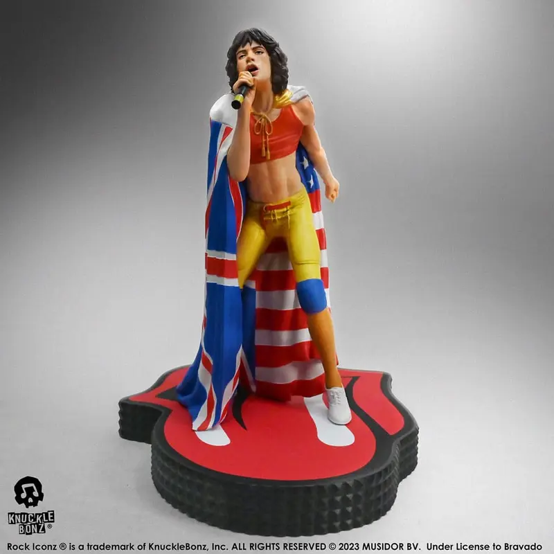 🧪 LAB | SU ORDINAZIONE The Rolling Stones Rock Iconz Statue Mick Jagger (Tattoo You Tour 1981) 22 cm