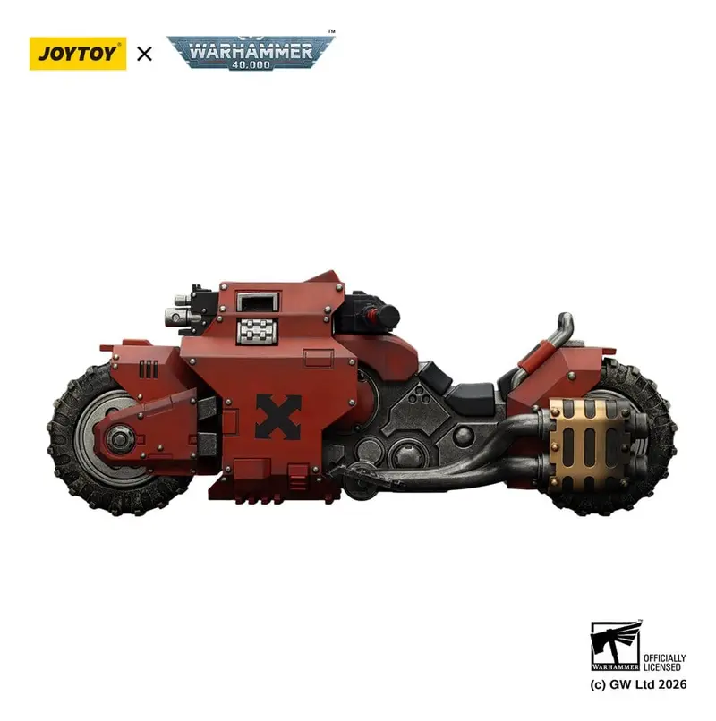 🧪 LAB | SU ORDINAZIONE Warhammer 40,000 Raider-pattern Combat Bike Blood Angels with twin-linked bolt rifles 22 cm