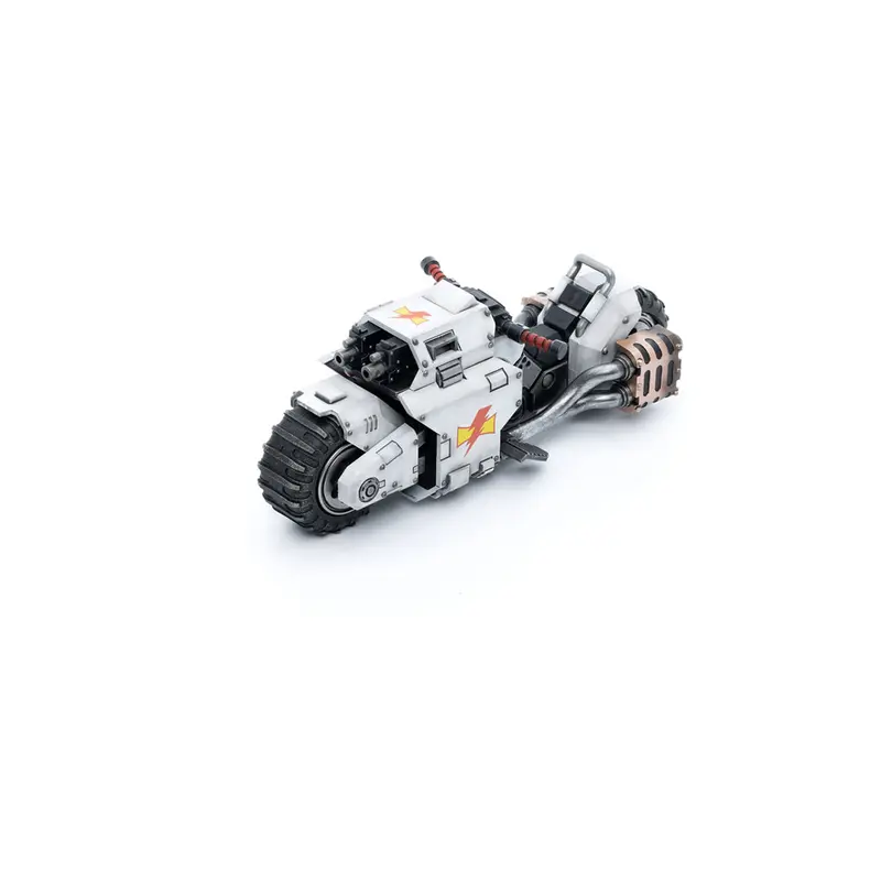 🧪 LAB | SU ORDINAZIONE Warhammer 40k Vehicle 1/18 White Scars Raider-pattern Combat Bike 22 cm