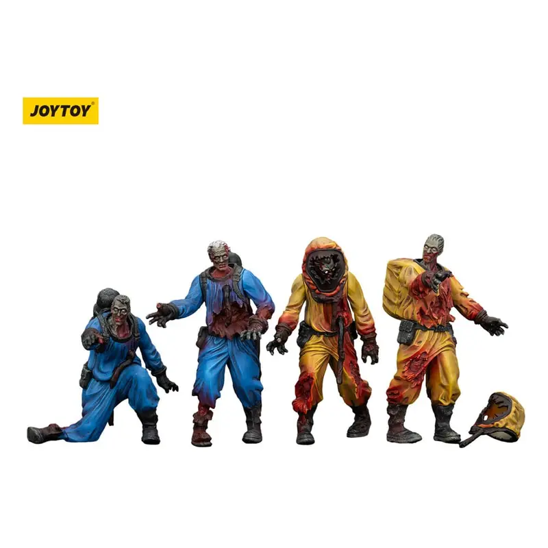 🧪 LAB | SU ORDINAZIONE Zombie Dark Source Action Figures 4-Pack Biochemical Lab Team 8 cm