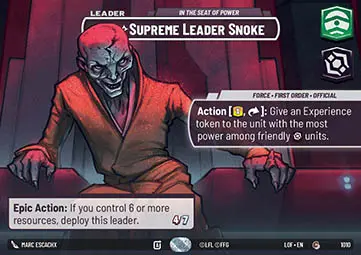 Leader Supremo Snoke, Sul Seggio Del Potere - Leggende della Forza