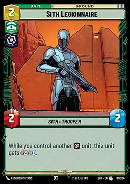 Legionario Sith - Leggende della Forza (Uncommon) [LOF-081]