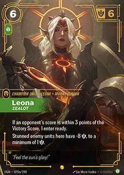 Leona, Zealot - Origins (Showcase) [OGN-079a]
