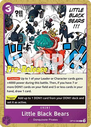 Little Black Bears (OP10-080) - Promos
