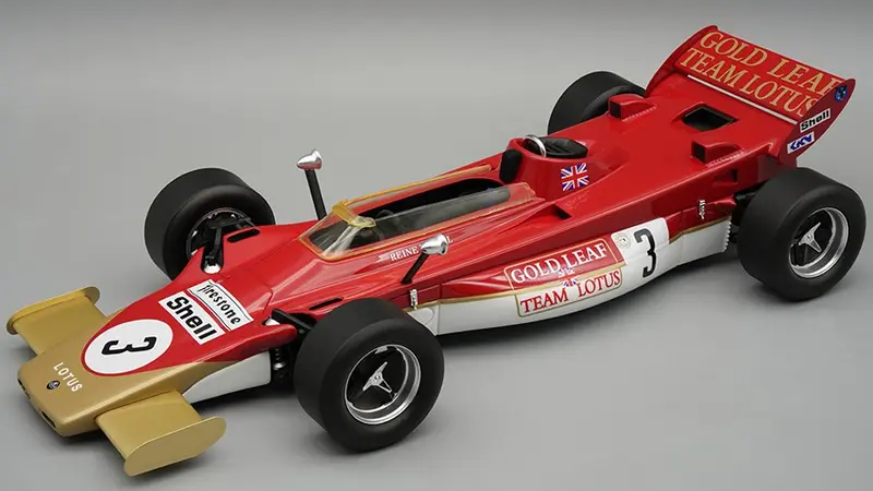 LOTUS 56B BRITISH GP 1971 R.WISELL C/VETRINA 1