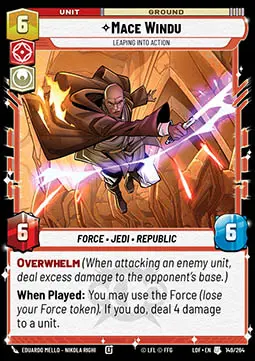Mace Windu, Salta In Azione - Leggende della Forza (Uncommon) [LOF-149]