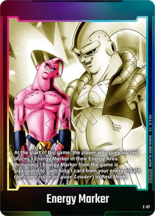 "Majinbuu" Energy Marker E-67 [ Inglese / Giapponese ]