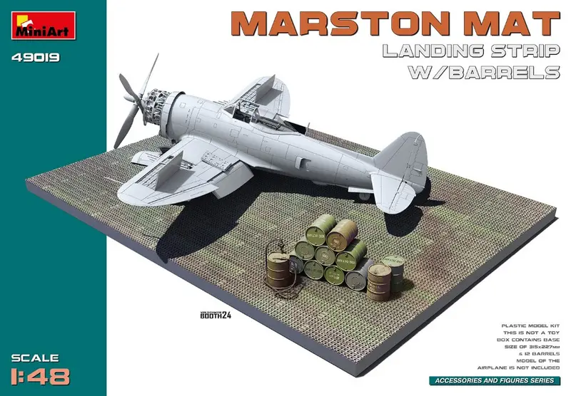 MARSTON MAT LANDING STRIP W/BARRELS KIT 1