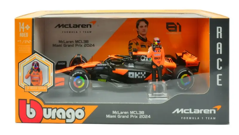 MC LAREN MCL38 N.81 OSCAR PIASTRI 2024 WITH FIGURE 1