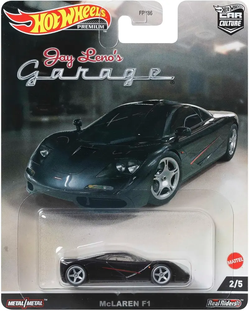 McLaren F1 Black - Series Car Culture - Hot Wheels Premium - Scala 1/64