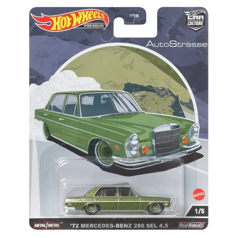 Mercedes-Benz 280 SEL 4.5 Green - Series Car Culture - Hot Wheels Premium - Scala 1/64