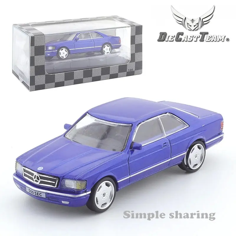 Mercedes - Benz 500 SEC Metallic Blue - DCT Die Cast Team - Scala 1/64