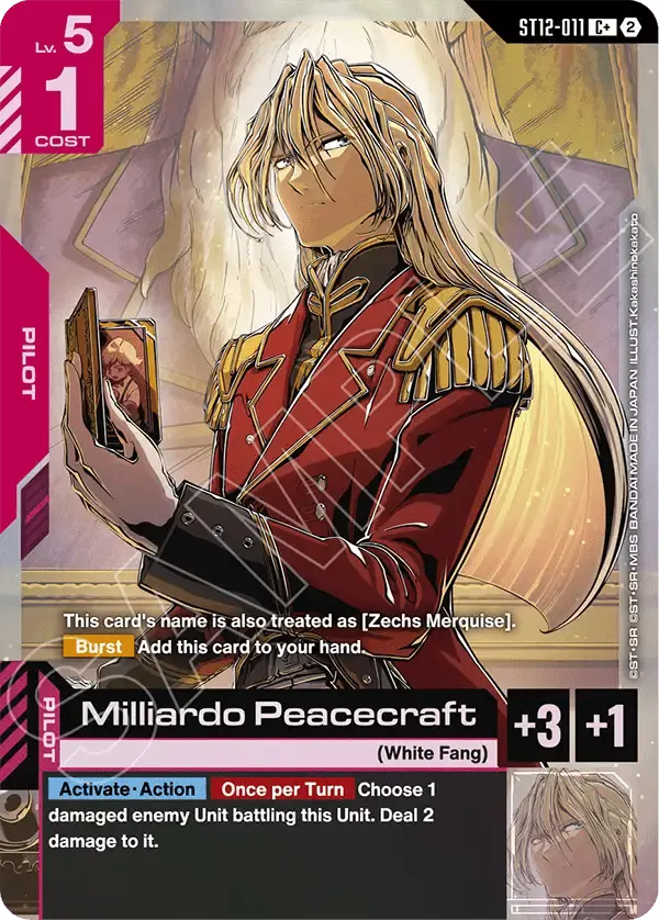 Milliardo Peacecraft (ST12-011) - Starter Deck