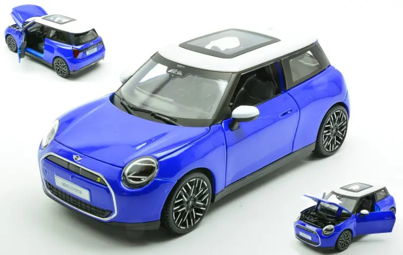 MINI COOPER SE (J01) 2024 BLUE W/WHITE ROOF 1