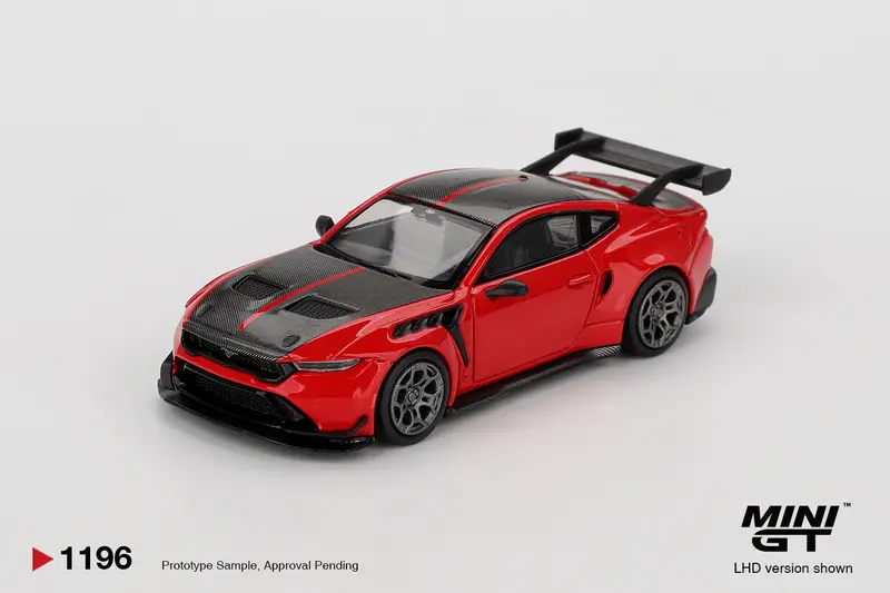 Mini GT - Ford Mustang GTD Race Red 2025 - Scala 1/64 MGT01196-L