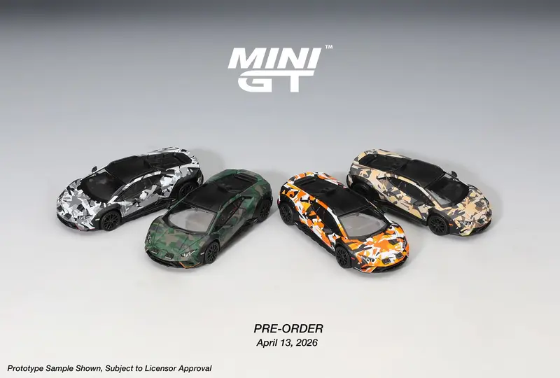Mini GT - Lamborghini Huracan Sterrato All Terrarin 4 CARS SET 2025 - Scala 1/64 MGTS0026