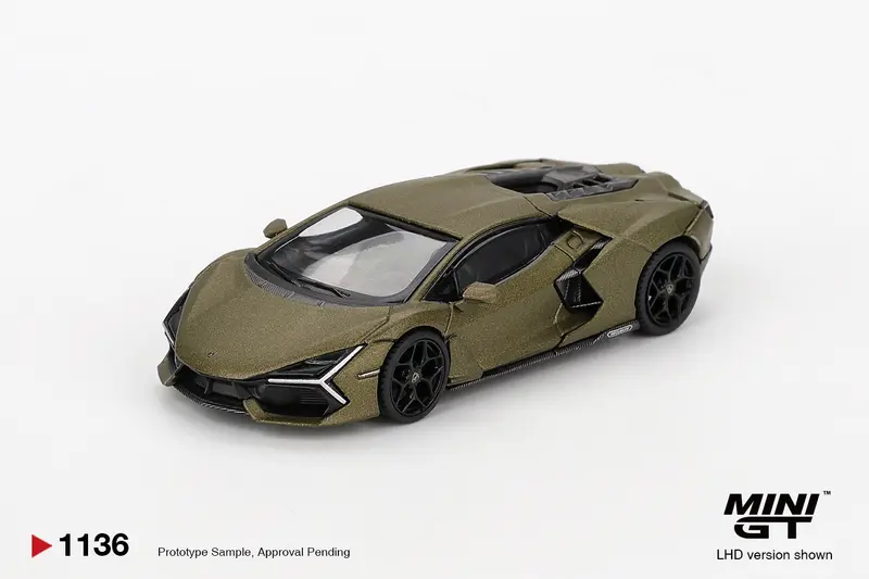 Mini GT - Lamborghini Revuelto Verde Gea Matte 2023 - Scala 1/64 MGT01136-L