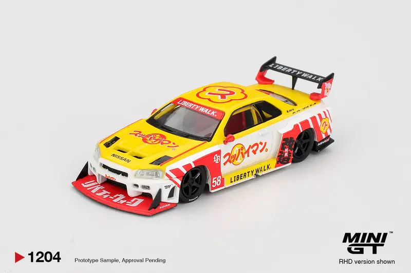Mini GT - Nissan LB-ER34 Super Silhouette SKYLINE Suppaiman Okinawa 2025 - Scala 1/64 MGT01204-R