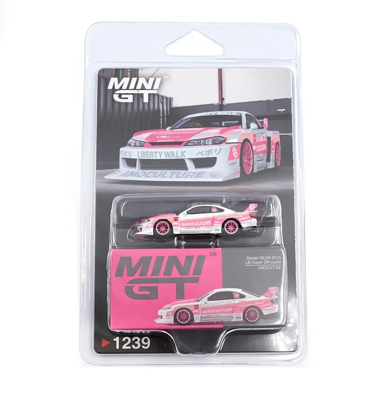 Mini GT - Nissan SILVIA (S15) LB-Super Silhouette AMOCULTURE 2026 - Scala 1/64 MGT01239-BL Blister Packaging