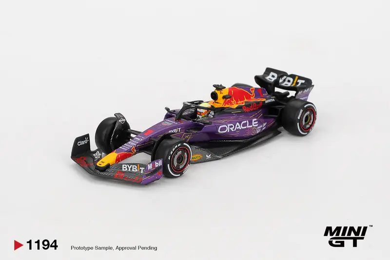 Mini GT - Red Bull Racing RB19 #1 Max Verstappen F1 2023 Las Vegas GP Winner - Scala 1/64 MGT01194-L