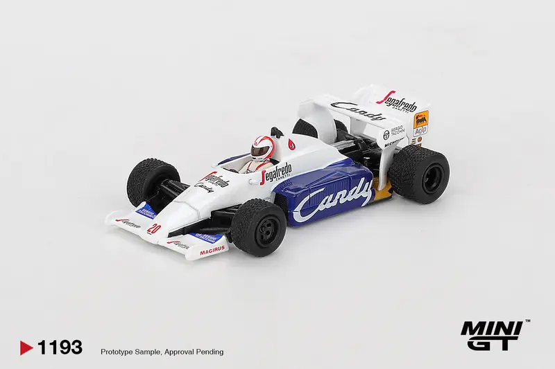 Mini GT - Toleman TG184 #20 Johnny Cecotto - 1984 Monaco Grand Prix - Scala 1/64 MGT01193-L