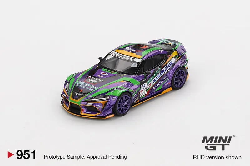 Mini GT - Toyota GR Supra KUHL 2021 D1GP Evangelion Racing - Scala 1/64 MGT00951-BL