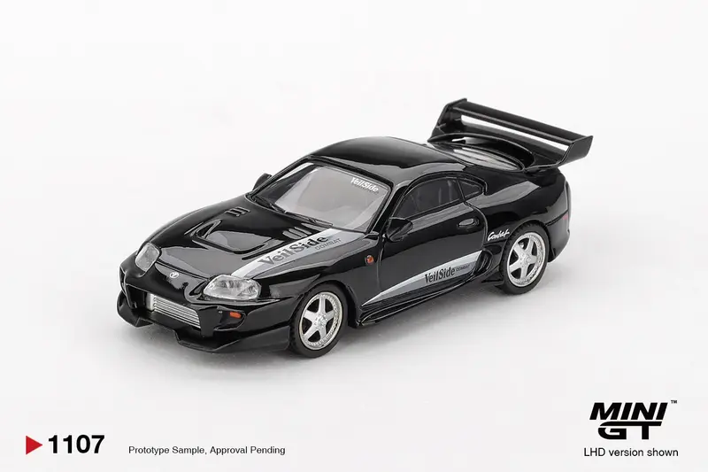 Mini GT - Toyota Supra MK4 (A80) VeilSide Combat V-II Black 2011 - Scala 1-64 MGT01107-L