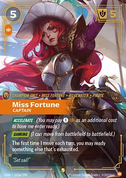 Miss Fortune, Captain - Origins (Showcase) [OGN-162a]